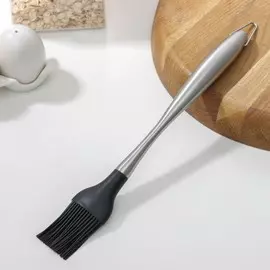 Кисть кулинарная magistro titan, 28 см, нержавеющая сталь