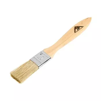 Кисть плоская лом, натуральная щетина, деревянная рукоятка, 1