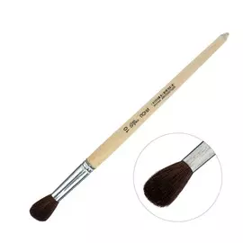 Кисть для рисования, пони круглая №10 (диаметр обоймы 10 мм; длина волоса 30 мм), деревянная ручка, calligrata