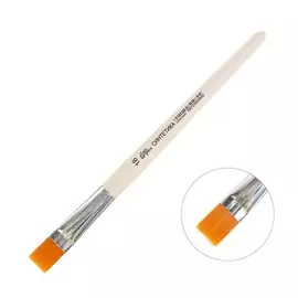 Кисть для рисования, синтетика плоская №18 (ширина обоймы 18 мм; длина волоса 19 мм), деревянная ручка, calligrata