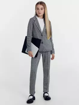 Классические брюки для девочек с принтом