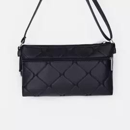 Сумка женская на молнии, цвет черный