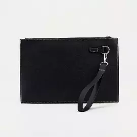 Сумка-клатч на молнии, цвет чёрный