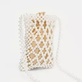 Сумка-клатч на шнурке, цвет белый