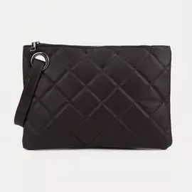 Клатч на молнии, цвет чёрный