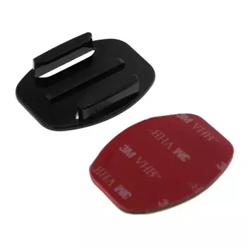 Клейкое крепление luazon для экшн-камеры овальное, плоское, 1 шт, черное