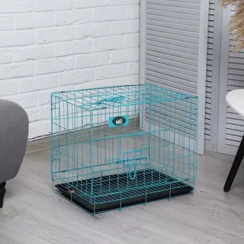 Клетка для собак 51 х 35 х 41 см, черная