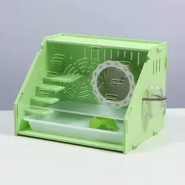 Клетка-переноска для грызунов,акриловая, зеленая, 29 х 23,5 х 22 см