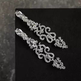 Серьги со стразами