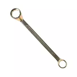 Ключ накидной коленчатый тундра, желтый цинк, 27 х 32 мм