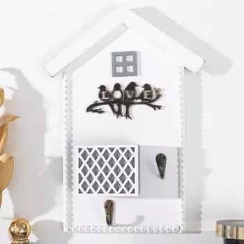 Ключница дерево 2 крючка