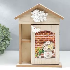 Ключница дерево 4 крючка