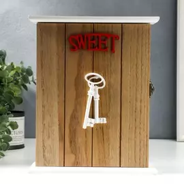 Ключница дерево 6 крючков