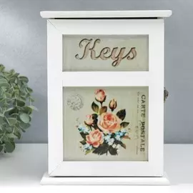 Ключница дерево 6 крючков