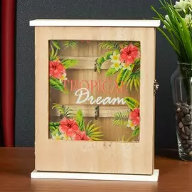 Ключница дерево 6 крючков