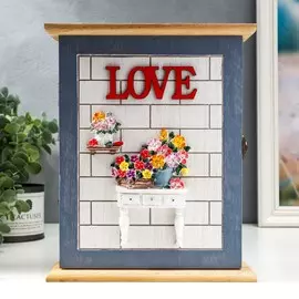 Ключница дерево 6 крючков