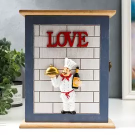 Ключница дерево 6 крючков