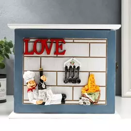 Ключница дерево 6 крючков