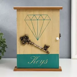 Ключница дерево 6 крючков