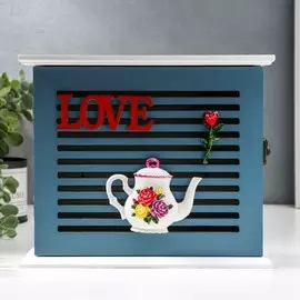 Ключница дерево 6 крючков