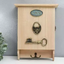 Ключница дерево 6 крючков