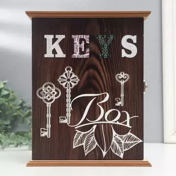 Ключница дерево 6 крючков