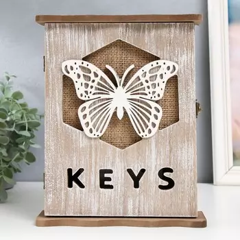 Ключница дерево 6 крючков