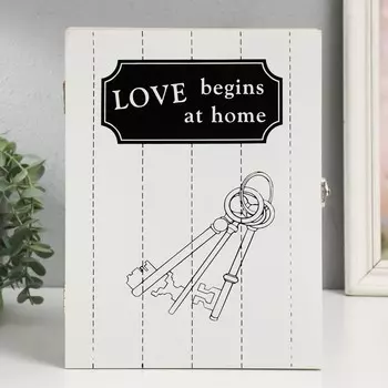 Ключница дерево 6 крючков