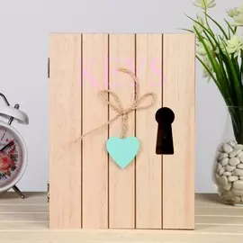 Ключница дерево двойная