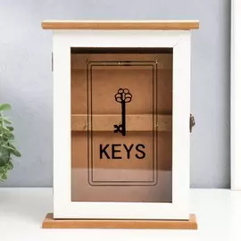 Ключница дерево со стеклом