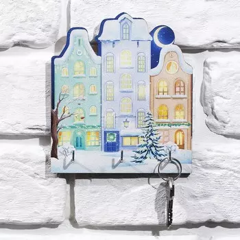 Ключница настенная новогодняя