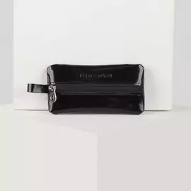 Ключница карманная на молнии textura, длина 12 см, кольцо, цвет черный