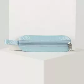 Ключница на молнии textura, длина 14,5 см, цвет голубой