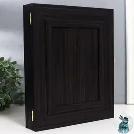 Ключница с картинкой внутри венге 31х26,5х5 см