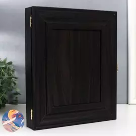 Ключница с картинкой внутри венге 31х26,5х5 см