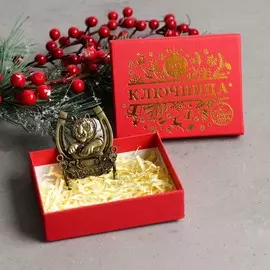 Ключница тигр с подковой