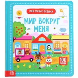 Книга картонная в твердом переплете 100 окошек