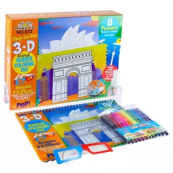 Книжка-раскраска многоразовая