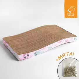 Когтеточка из картона с кошачьей мятой