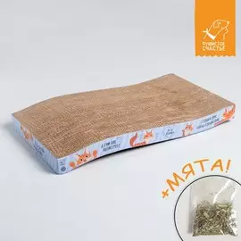 Когтеточка из картона с кошачьей мятой