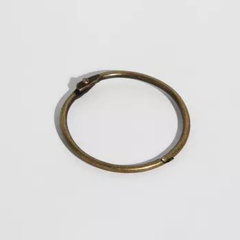 Кольцо для карниза, разъемное, d = 35/38 мм, 10 шт, цвет бронзовый