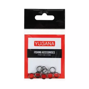 Кольцо заводное yugana, f-6056, 8 мм, 8 кг, 10 шт.