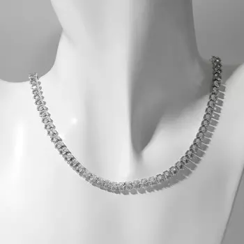 Колье со стразами