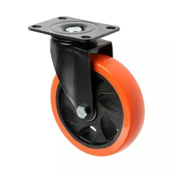 Колесо мебельное cappio, d=125 мм, поворотное, покрытие pvc