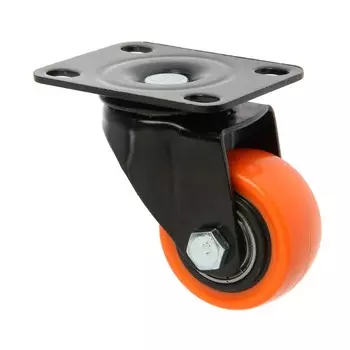 Колесо мебельное cappio, d=38 мм, поворотное, покрытие pvc