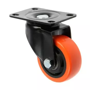 Колесо мебельное cappio, d=75 мм, поворотное, покрытие pvc