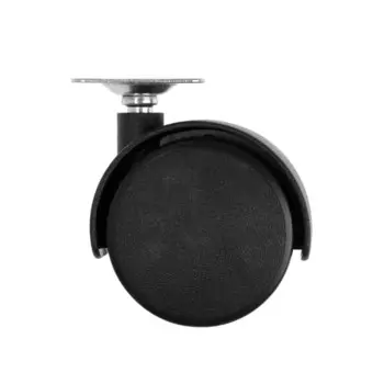 Колесо мебельное, d=50 мм, на площадке, без тормоза, 4 шт.