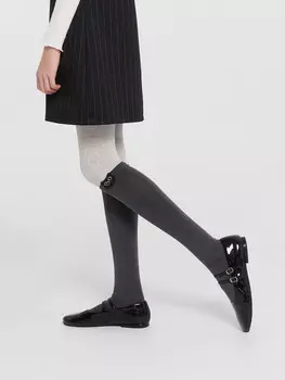 Колготки детские серые с имитацией гольфов