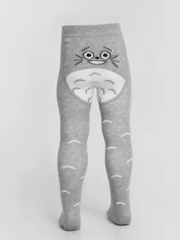 Колготки детские серые с узором