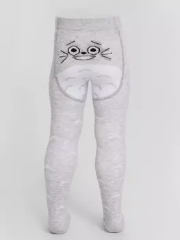 Колготки детские серые с узором
